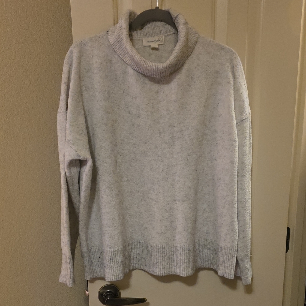 Treasure & Bond Light Gray Cowl Neck Sweater